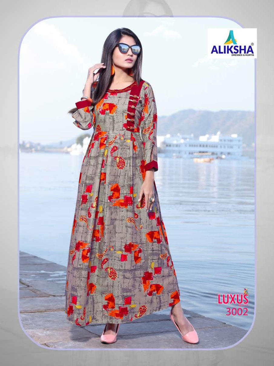 Luxus Beauty Vol-3 Aliksha Rayon Print Kurti Traders Luxus Beauty Vol-3 Aliksha Rayon Print Kurti Traders
